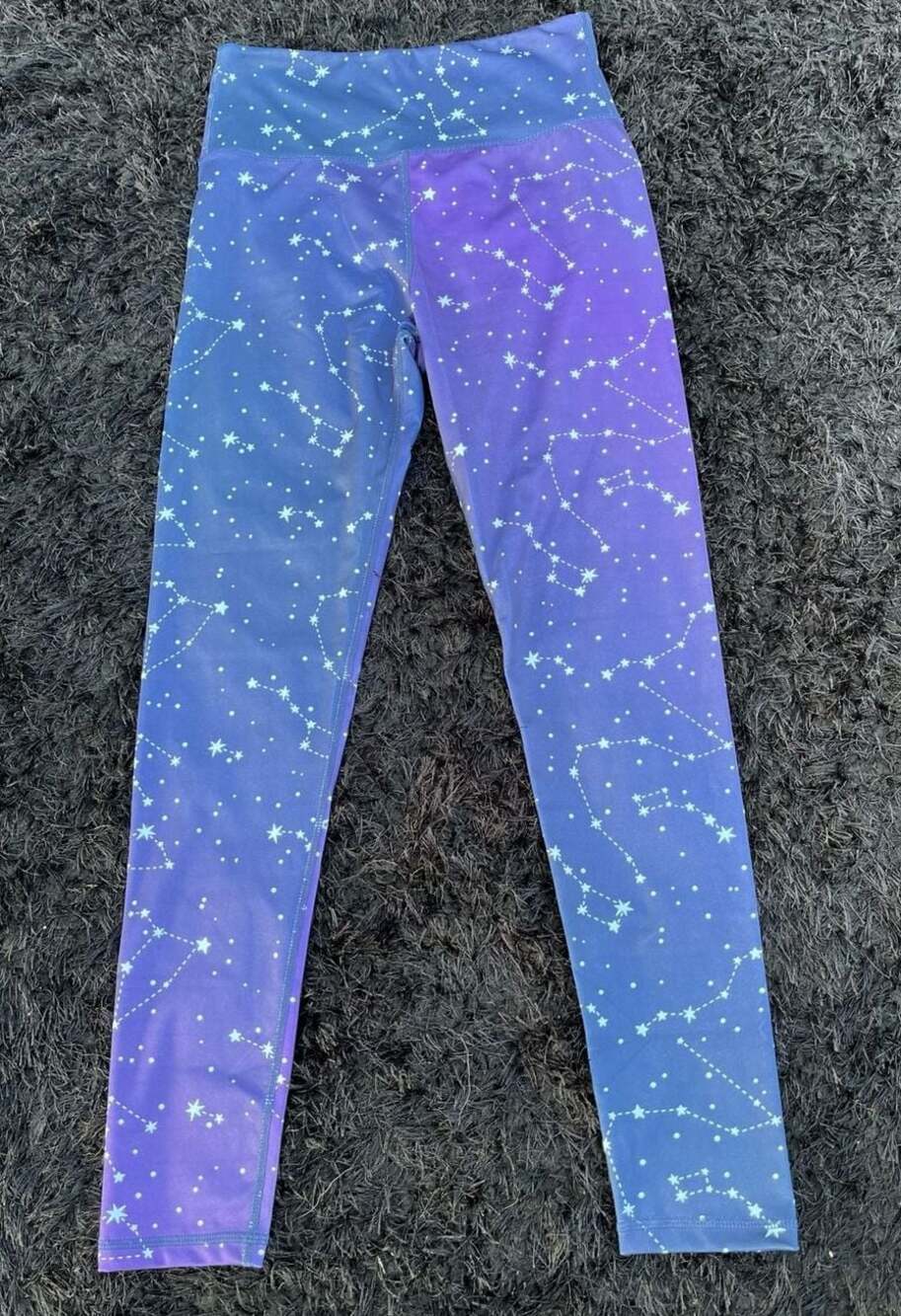 Crazy Dog Constellation Print Leggings Size M